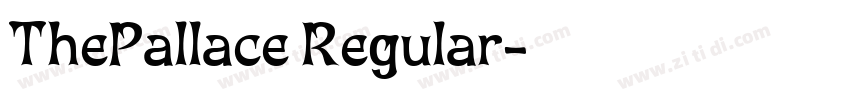 ThePallace Regular字体转换